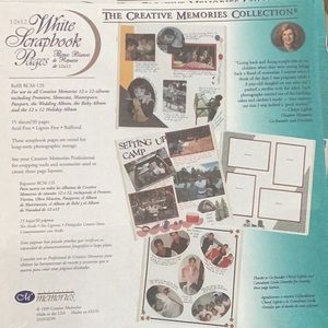 Creative Memories 12x12 white pages